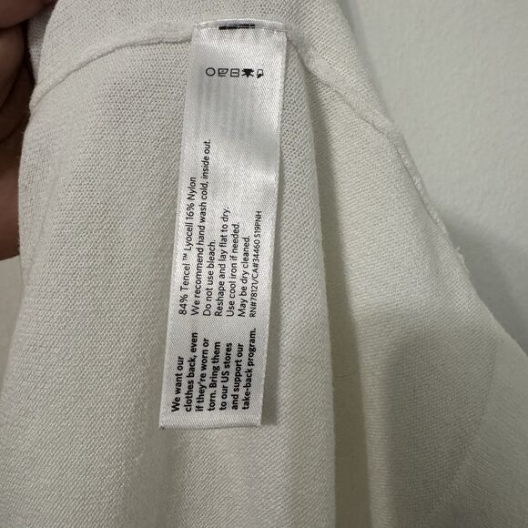 Eileen Fisher Longline Open Front Cardigan Sweater Large Minimalist Modern - Picture 5 of 6